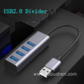 4 ports USB2.0 hub socket mode for laptop